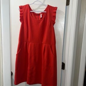 Super cute bright coral stretchy dress from Target